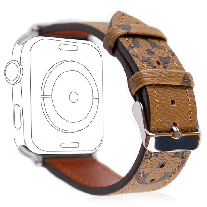 𝐋𝐨𝐮𝐢𝐬 𝐕𝐮𝐢𝐭𝐭𝐨𝐧 Leather Band for Apple Watch - iCase Stores