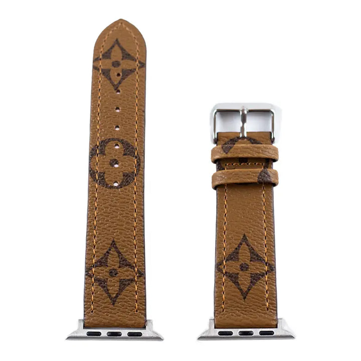 𝐋𝐨𝐮𝐢𝐬 𝐕𝐮𝐢𝐭𝐭𝐨𝐧 Leather Band for Apple Watch - iCase Stores