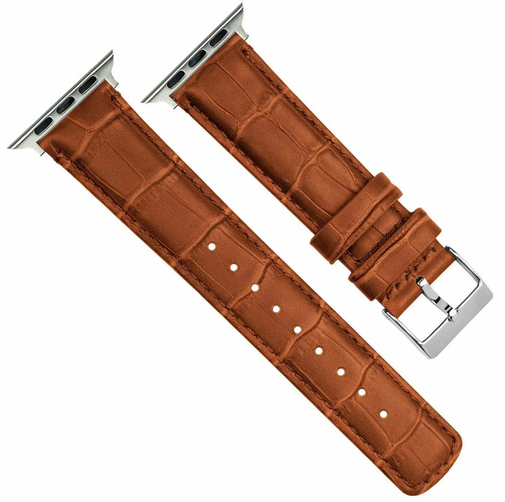 Leather Watch Strap for Apple Watch - Brown - iCase Stores