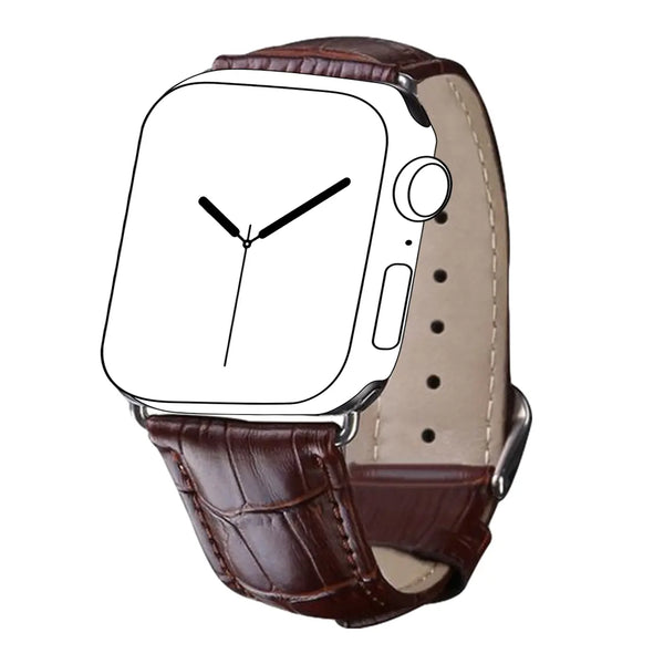 Leather Watch Strap for Apple Watch - Dark Brown - iCase Stores