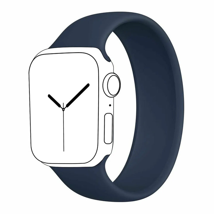 Liquid Silicone Rubber Solo Loop For Apple Watch - Deep Navy - iCase Stores