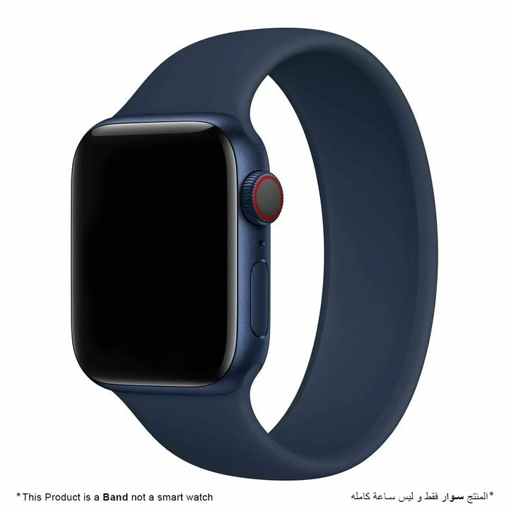 Liquid Silicone Rubber Solo Loop For Apple Watch - Deep Navy - iCase Stores