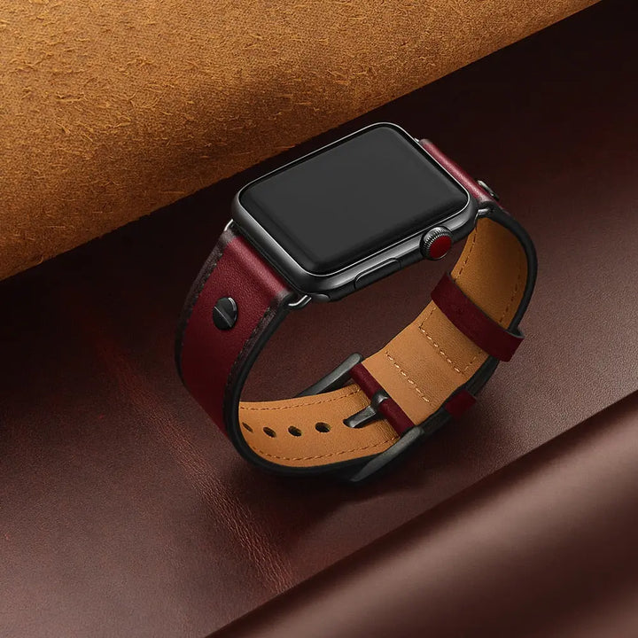 Luxury Leather Band for Apple Watch - iCase Stores