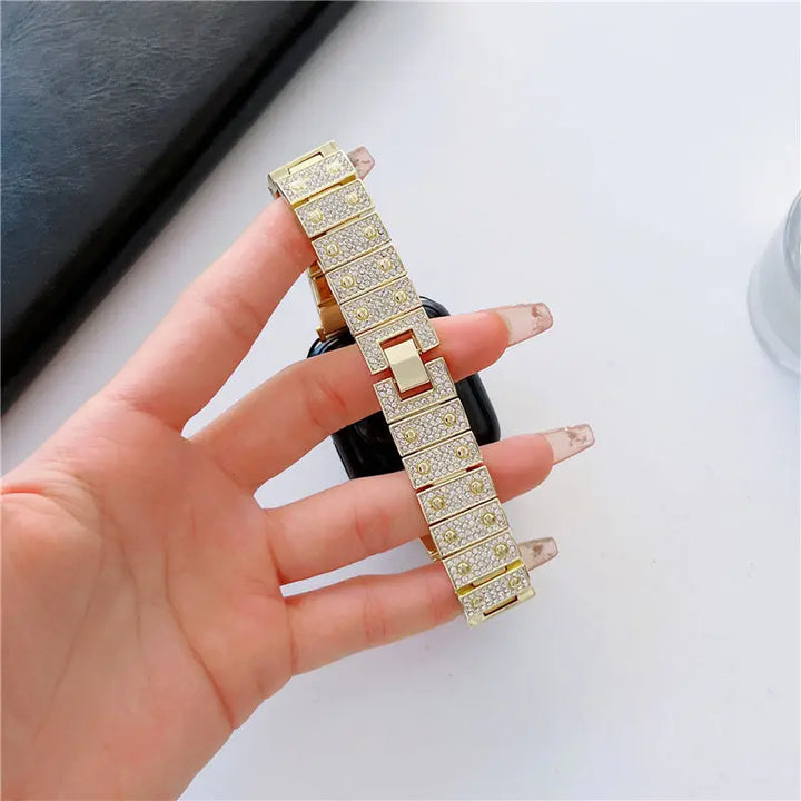 Luxury Precision Bling Diamond Alloy Band for Apple Watch - iCase Stores