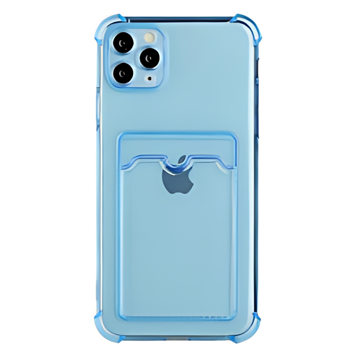 Rubber Soft Skin Silicone Protective Case with Card Slot - iCase Stores