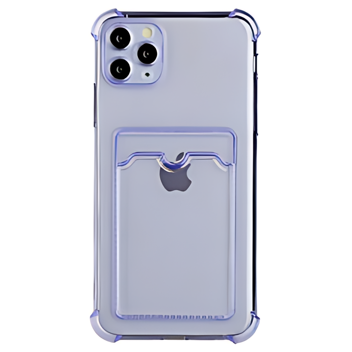 Rubber Soft Skin Silicone Protective Case with Card Slot - iCase Stores