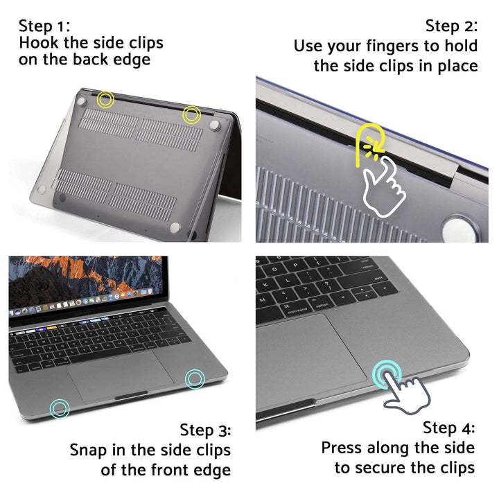 MacBook Clear Hard Snap on Plastic Shell Case - iCase Stores