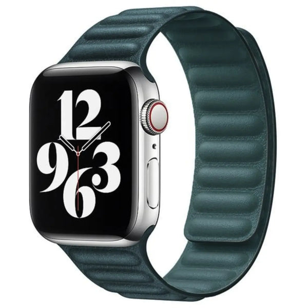 Magnetic Leather Link Loop Band For Apple Watch - iCase Stores