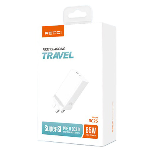 Recci Fast Charging Travel Super-SI 65W - iCase Stores