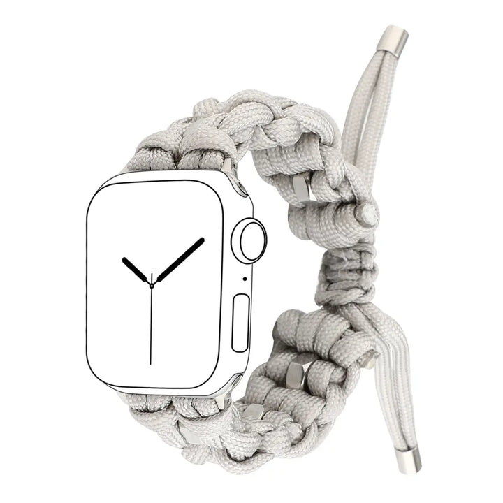 Nylon Woven Paracord Strap for Apple Watch - Off-White - iCase Stores