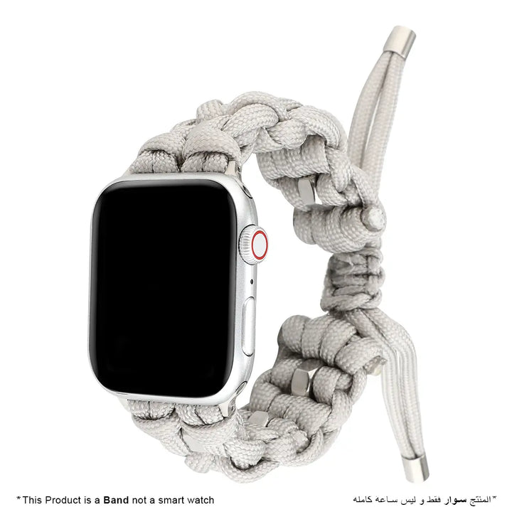 Nylon Woven Paracord Strap for Apple Watch - Off-White - iCase Stores