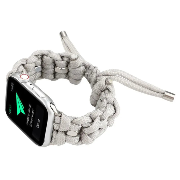 Nylon Woven Paracord Strap for Apple Watch - Off-White - iCase Stores