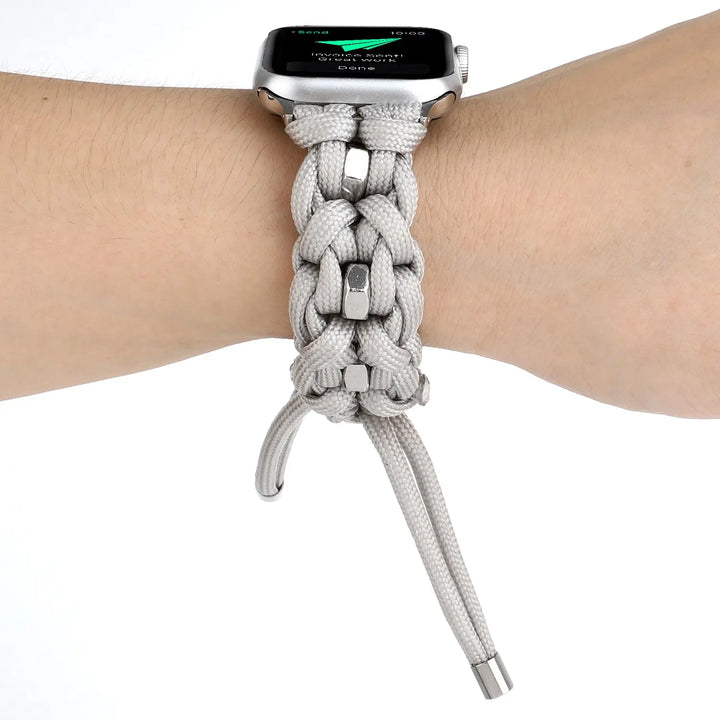 Nylon Woven Paracord Strap for Apple Watch - Off-White - iCase Stores