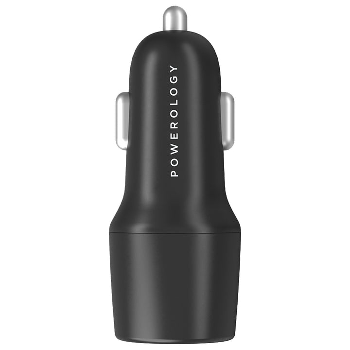 Powerology Ultra-Quick Car Charger with Dual Output 45W - iCase Stores