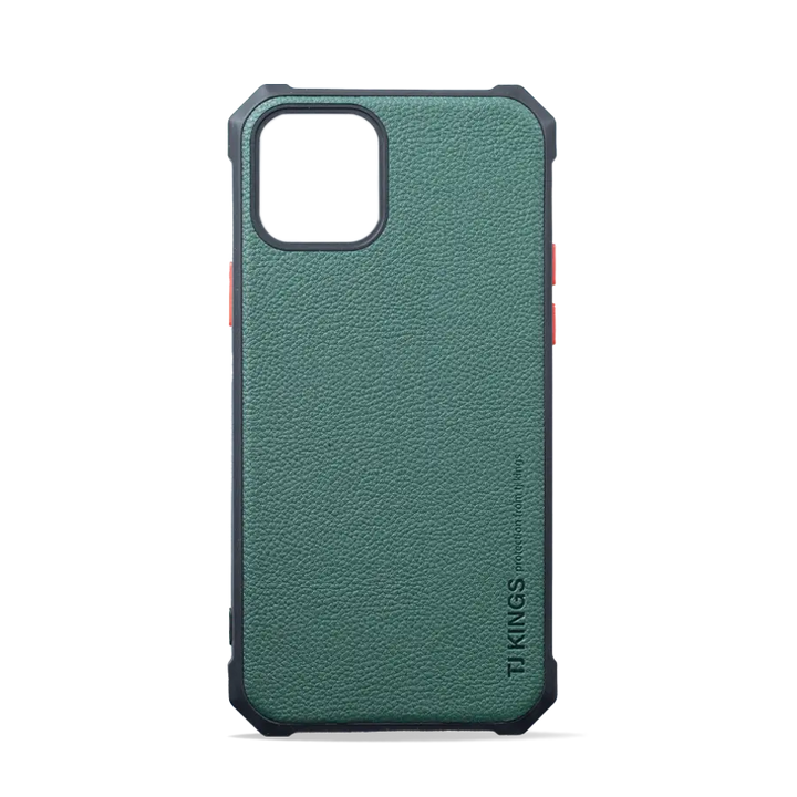 Premium Leather Flexible TPU Silicone Hybrid Slim Case - iCase Stores