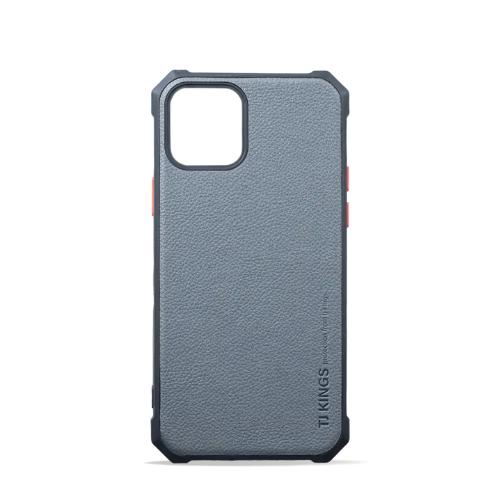 Premium Leather Flexible TPU Silicone Hybrid Slim Case - iCase Stores