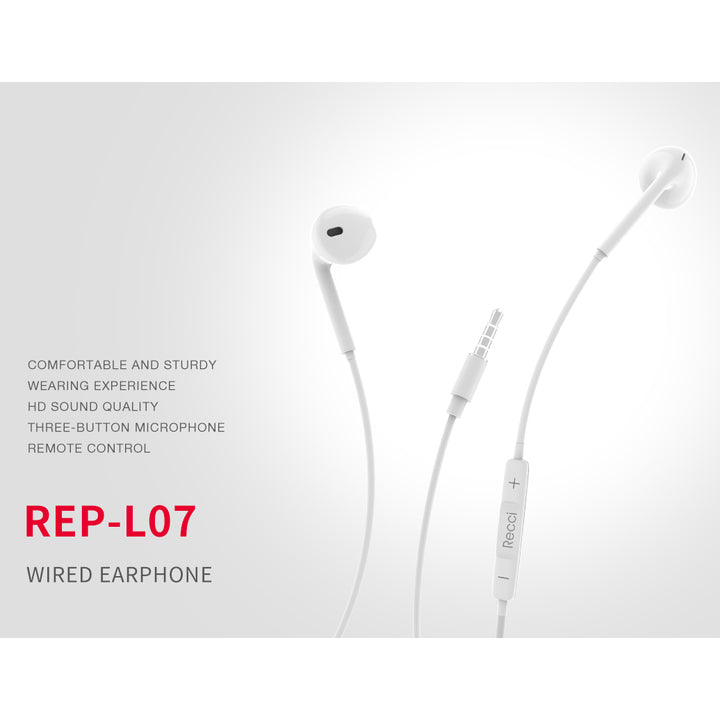 Recci Wired Earphone With 3.5mm Audio Jack - iCase Stores