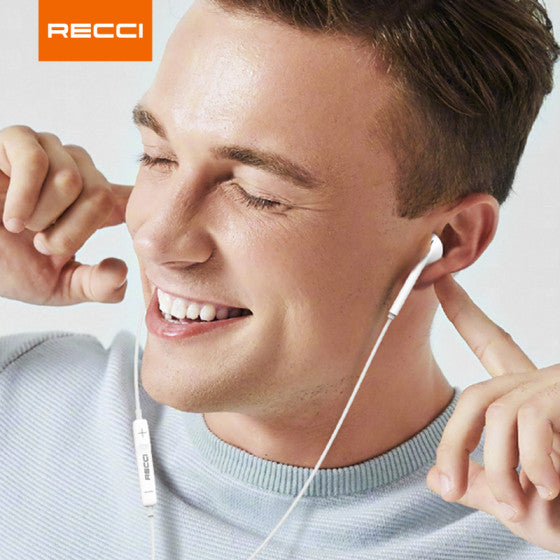 Recci HD Sound Wired Earphone 1.2M - iCase Stores