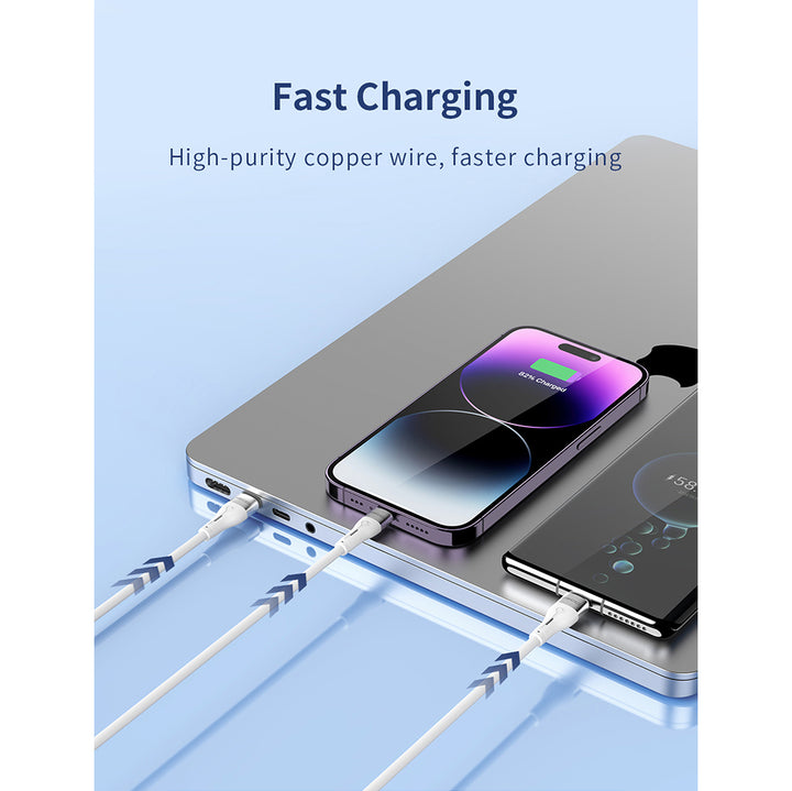 Recci Swift Series Lightning Silicon Data Cable 1M - iCase Stores