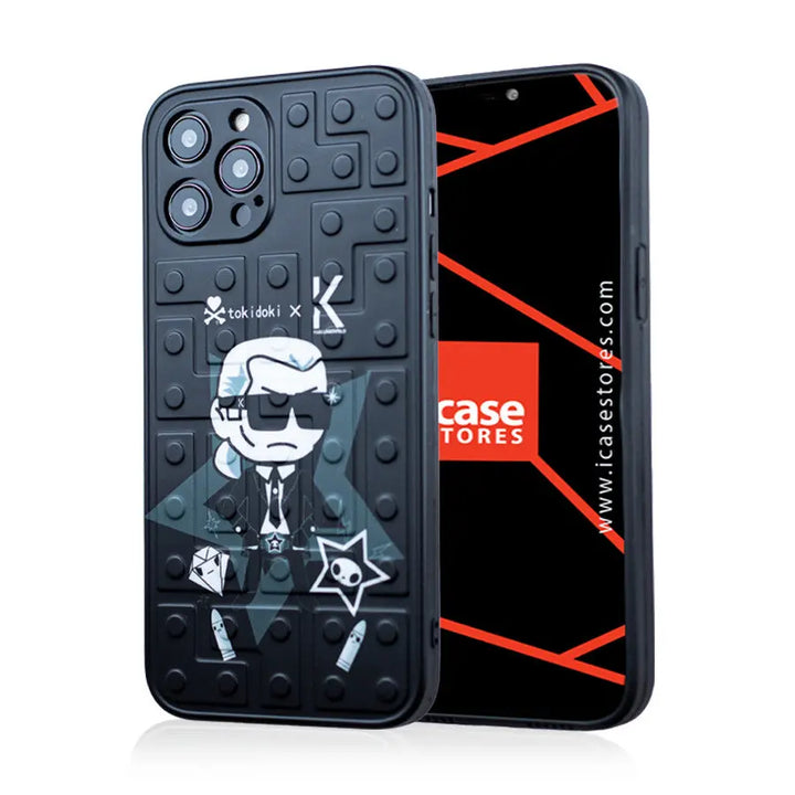 RUBBER CASE BLACK IKONIK STAR - KARL LAGERFELD - iCase Stores