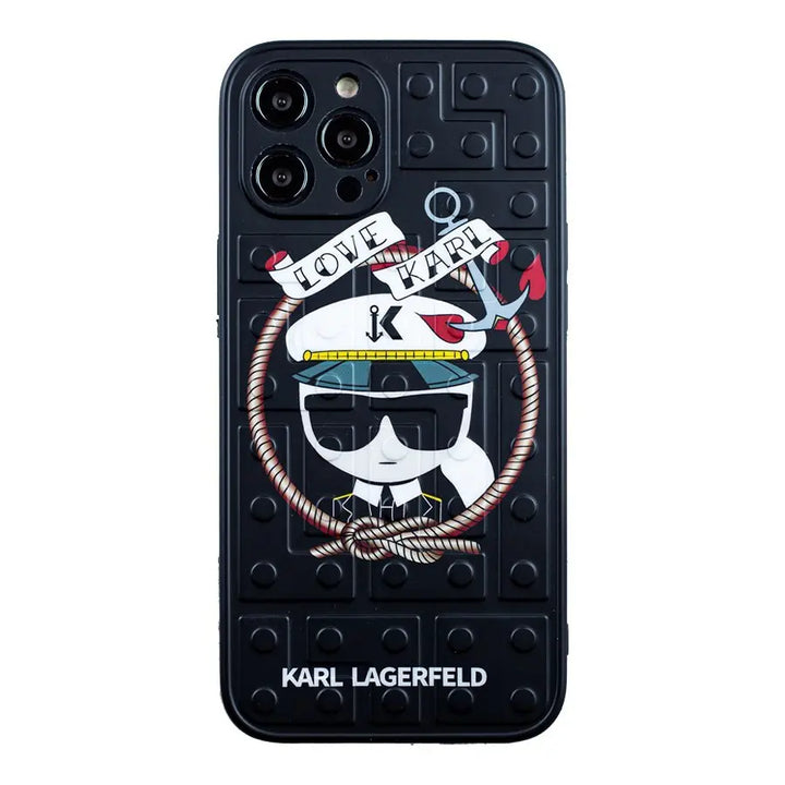 RUBBER CASE BLACK SAILOR - KARL LAGERFELD - iCase Stores