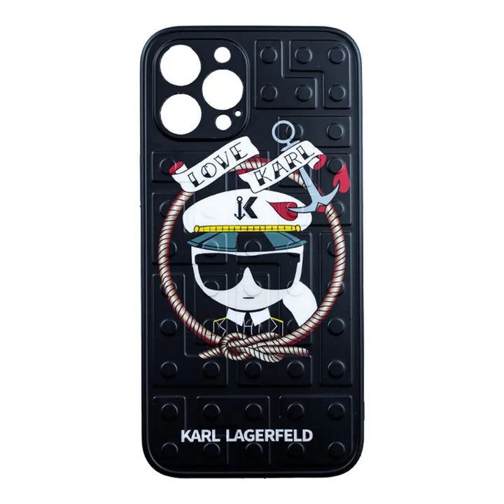 RUBBER CASE BLACK SAILOR - KARL LAGERFELD - iCase Stores