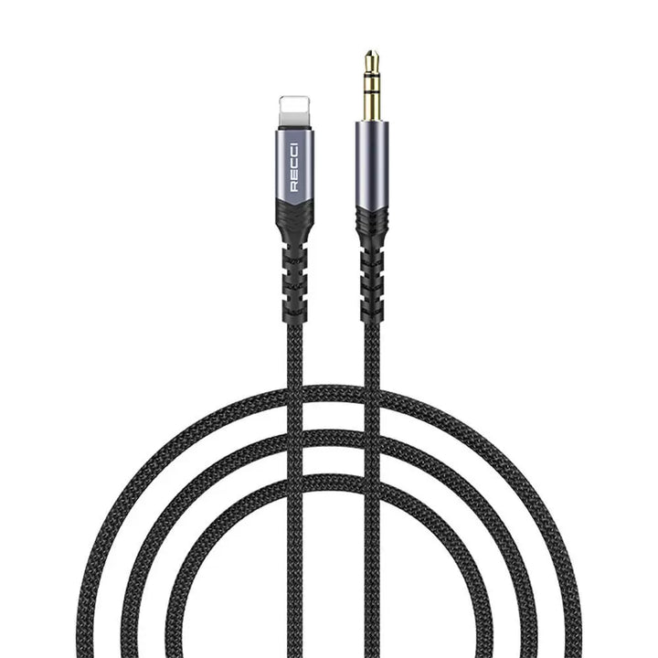 Recci Lightning To 3.5mm Aux Audio Cable - iCase Stores