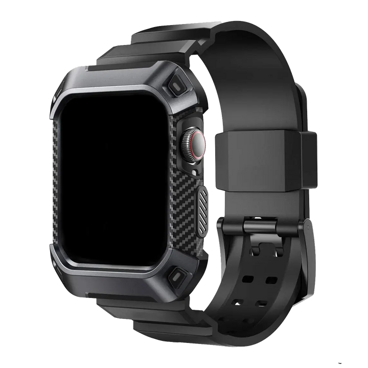 Rugged Armor Band Strap for Apple Watch - Black - iCase Stores