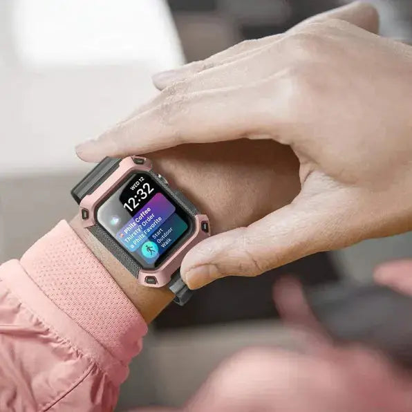 Rugged Armor Band Strap for Apple Watch - Rose - iCase Stores