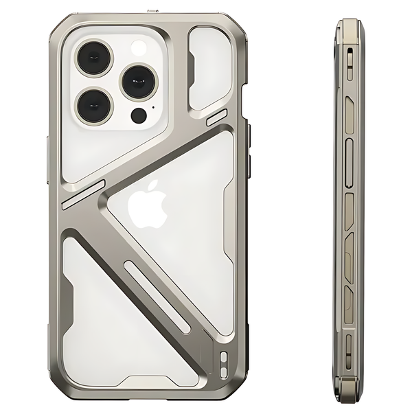 Mecha Titanium Alloy Mechanical Hollow Case