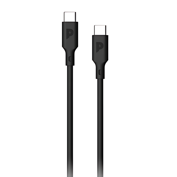 Powerology PVC Type-C to Type-C PD Charging Cable 2M, Fast Data Sync & Charge Cable Compatible with USB-C Devices - iCase Stores