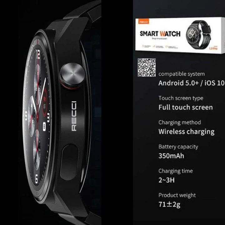 Recci Smart Watch with Round Screen - iCase Stores