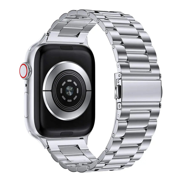 Solid Stainless Steel Band for Apple Watch - Silver - iCase Stores