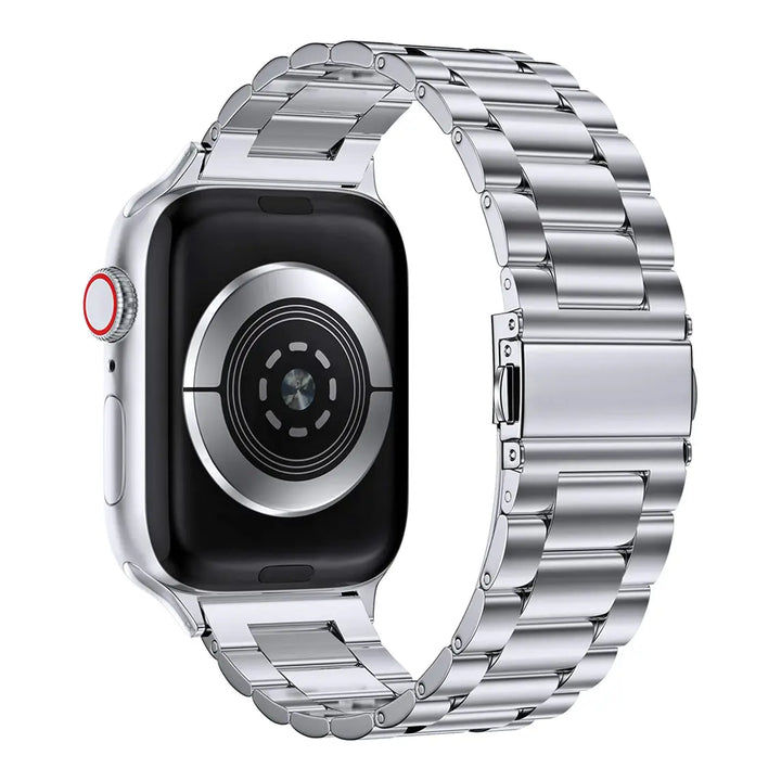 Solid Stainless Steel Band for Apple Watch - Silver - iCase Stores