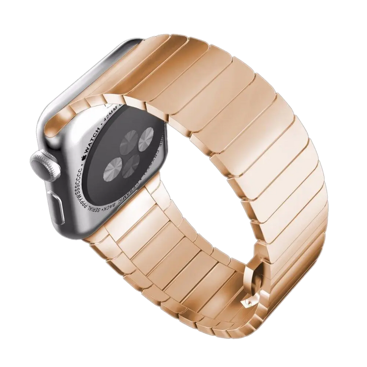 Solid Stainless Steel Bracelet for Apple Watch - Rose - iCase Stores