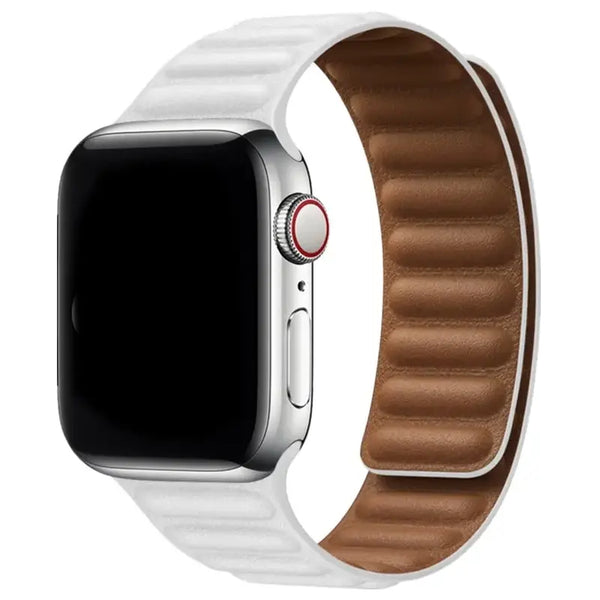 Spigen Leather Link Magnetic Suction Band For Apple Watch - iCase Stores