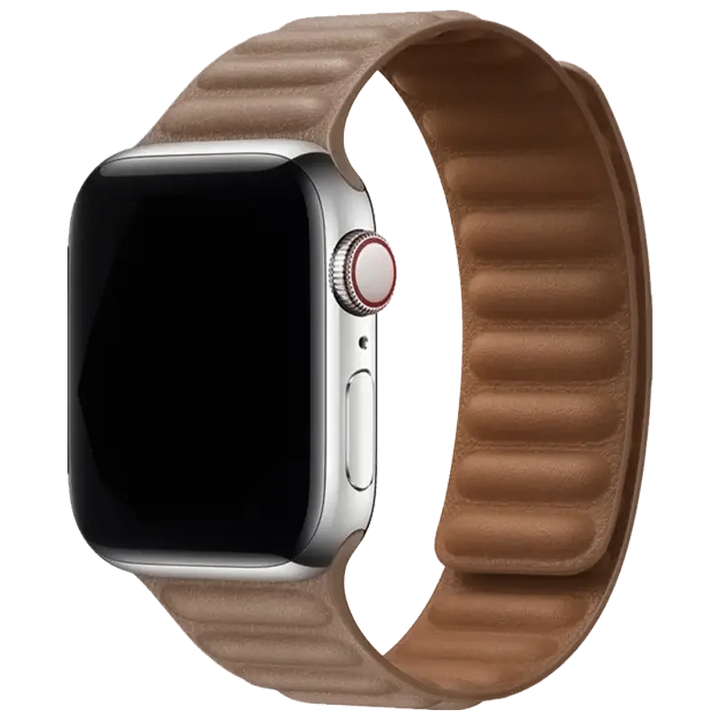 Spigen Leather Link Magnetic Suction Band For Apple Watch - iCase Stores