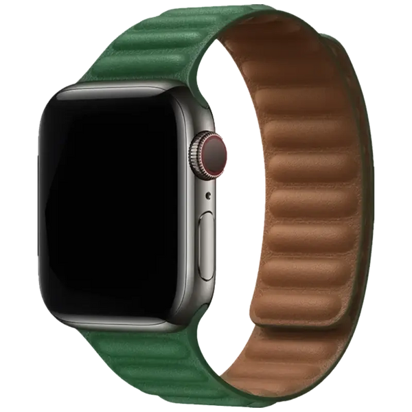 Spigen Leather Link Magnetic Suction Band For Apple Watch - iCase Stores