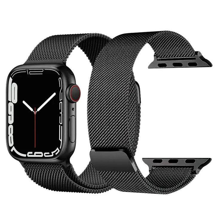 Stainless Steel Strap Band with Magnetic Closure for Apple Watch - iCase Stores