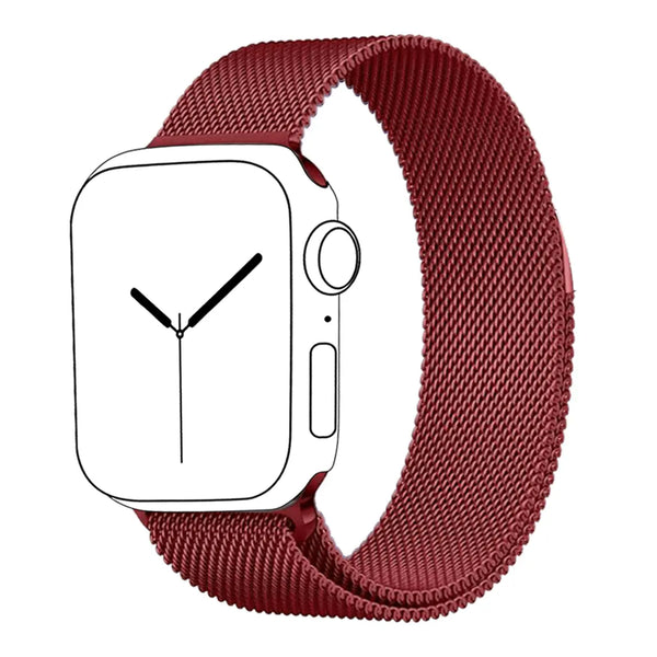 Stainless Steel Strap Band with Magnetic Closure for Apple Watch - iCase Stores