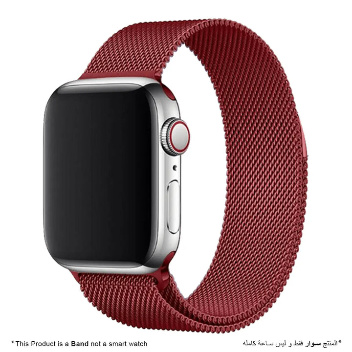 Stainless Steel Strap Band with Magnetic Closure for Apple Watch - iCase Stores