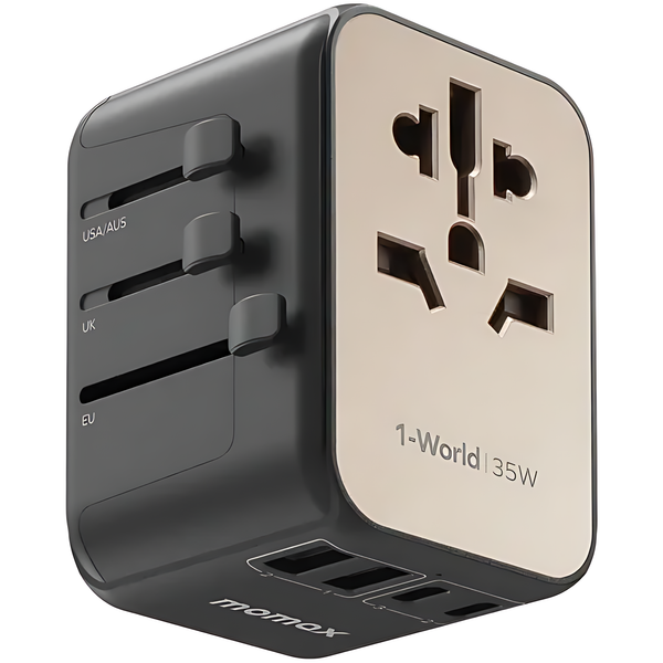 Momax 1-World 5 Port Travel Charger 35W