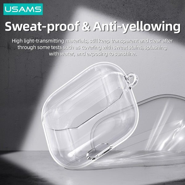 USAMS Transparent TPU Protective Earphone Cases For Apple AirPods - iCase Stores