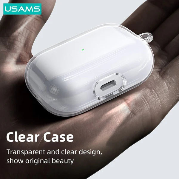 USAMS Transparent TPU Protective Earphone Cases For Apple AirPods - iCase Stores