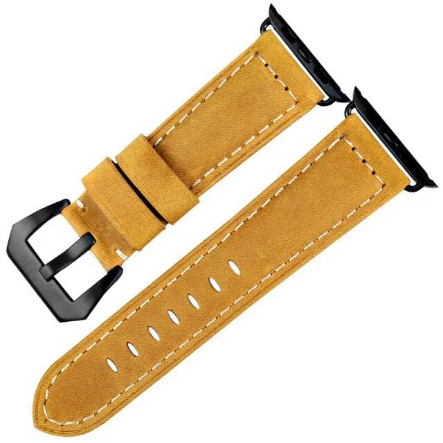Vintage Waxed Leather Band for Apple Watch - iCase Stores