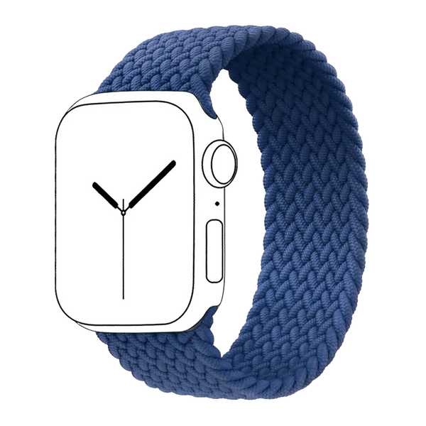 Woven Braided Solo Loop For Apple Watch - Blue - iCase Stores