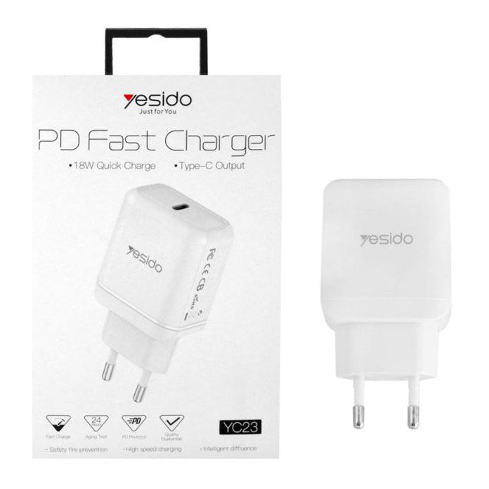 Yesido Type-C Fast Charger PD 18W - iCase Stores