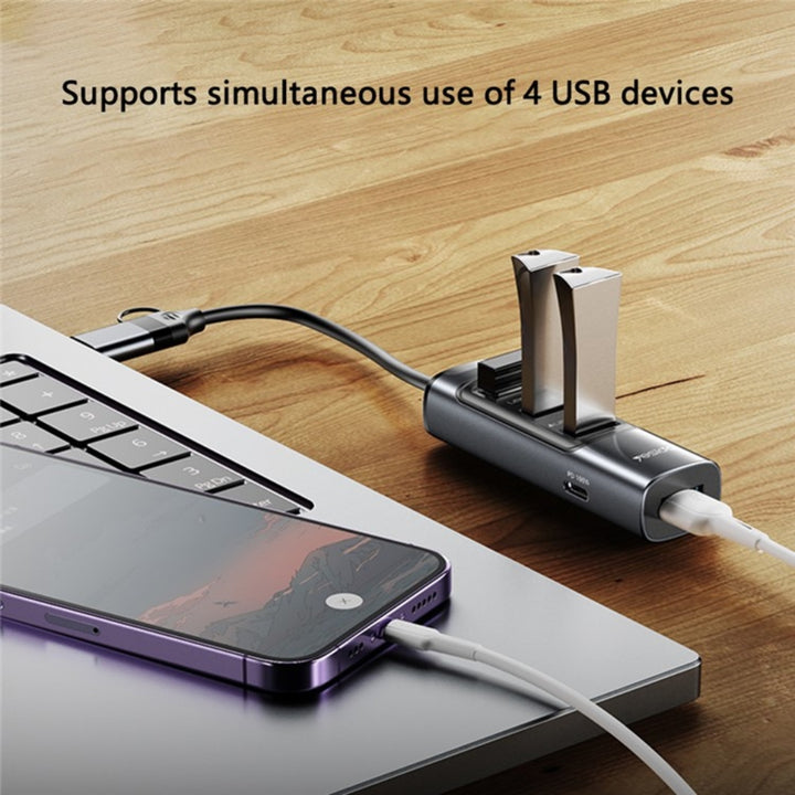 Yesido 7 in 1 Multifunctional USB Docking Station 100W - iCase Stores