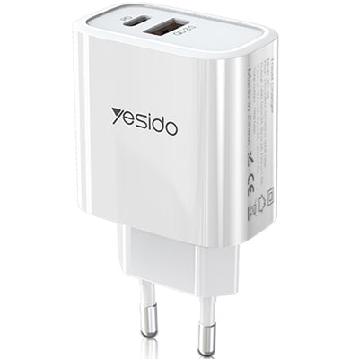 Yesido Dual-Port Wall Charger 18W - iCase Stores