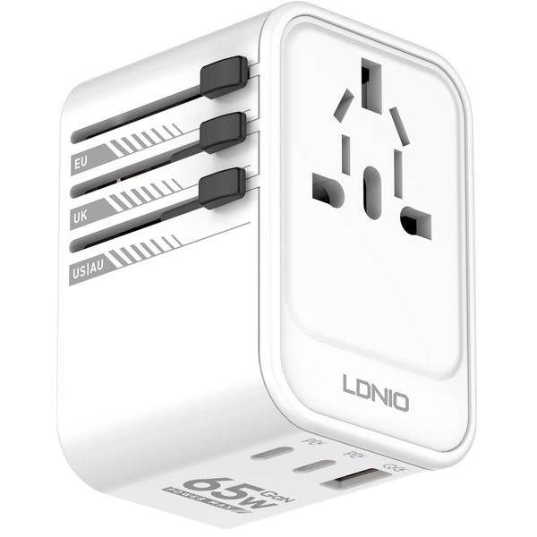 LDNIO 3 USB Ports GaN Travel Adapter 65W